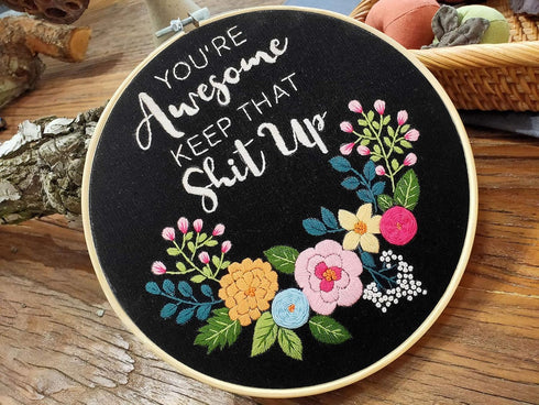 Cooliya Embroidery Kit for Beginners, Art Craft Kit for Adults - Birthday Gift for Women, Best Friend, Daughter, Mom, Coworker...