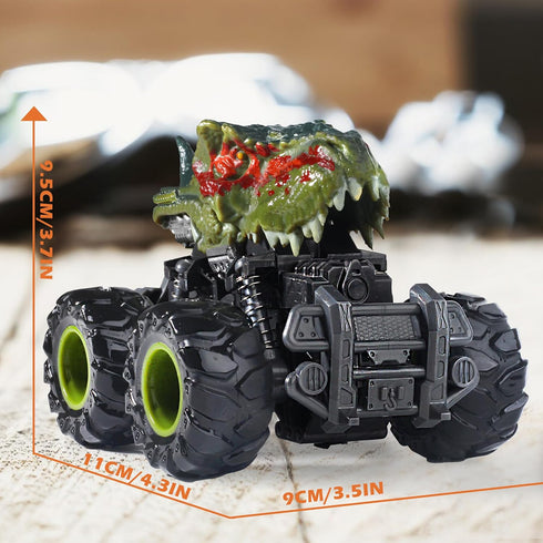 Oriate Realistic Dinosaur Monster TRex Truck,Friction Power,Stunt Educational Toy ATV Cars,Push and Go Gifts for for Boys & Girls Aged 3+ Years Ol...