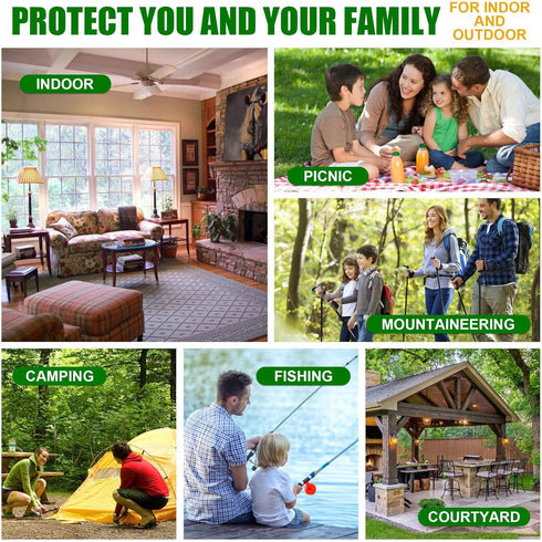 12Pack Mosquito Repellent for Indoor Outdoor, Natural Mosquito Repellent for Yard, Fly Mosquito Control for Room, Mosquito Deterrent for Backyard,...