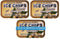 ICE CHIPS Xylitol Candy Tins 5.28 oz total (Ginger, 3 Pack) - Includes BAND as shown...