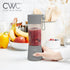COOK WITH COLOR Mini Portable Blender - 250W Power, 12oz Capacity, Stainless Steel Blade, Wireless/USB Rechargeable, Grey...