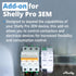 Shelly Pro 3EM Switch Add-On | Add-On Pro 3EM Dry Contacts DIN Rail Mounting | Home Automation | iOS Android app | No Hub Required | Solar Panels ...