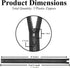 Mandala Crafts #5 Molded Resin Tooth Black Separating Zippers - 16 Inch Heavy Duty Plastic Zippers for Sewing Jackets, Coats, Bags, and Crafts...