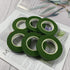 zYoung 6 Rolls Floral Tapes for Bouquet Stem Wrap and Florist Craft Projects Decorations?Dark Green?...