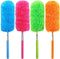 4 Pcs Washable Microfiber Feather Duster, with Extendable Pole and Bendable Head, Microfibre Cleaning Tool for Cleaning Office, Car, Computer, Fur...