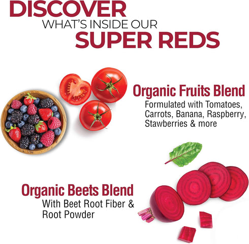 COUNTRY FARMS Super Reds, Energizing Polyphenol Superfood, 48 Super Fruits and Berries, Powerful Antioxidants and Polyphenols, Supports Energy, 20...