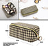 Makeup Bag, Houndstooth Checkered Makeup Bag, Flat Lay Makeup Bag, Travel Make Up Bag Organizer, Travel Toiletry Bag, Brush Bag, Travel Essentials...