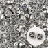 Yochus 1000pcs Silver Mixed Round Acrylic Beads 4x7mm Black Alphabet Number Heart Shape Bead for Jewelry Making and DIY Bracelets...