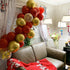 60 Pieces Balloons Red and Gold, 12 Inch Ruby Red Metallic Chrome Gold Pearl Gold Confetti Latex Balloons, Retro Red Gold Party Balloons for Weddi...