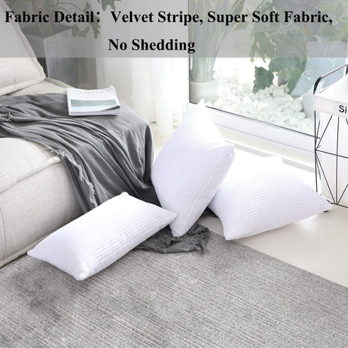 Home Brilliant Oblong Throw Pillow Covers 12x20 Striped Corduroy Rectangle Pillow Covers for Spring Decor Couch Lumbar Cushion Covers, 12 x 20 inc...