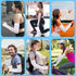 4 Pairs Uv Protection Sleeves for Men Women, White Sun Protection Cooling Arm Sleeves for Women, Uv Blocking Arm Sleeves Golf Sleeves for Summer O...