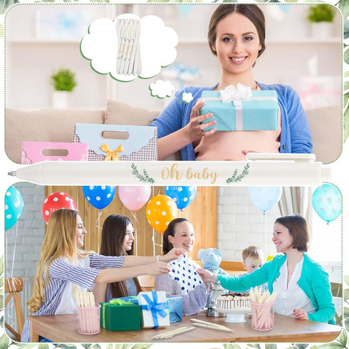 36 Pcs Baby Shower Pens Party Favors Gifts Bulk for Guests Girls Boys Games Neutral Gender Reveal Favors Baby Shower Prizes Souvenirs Oh Baby Gift...