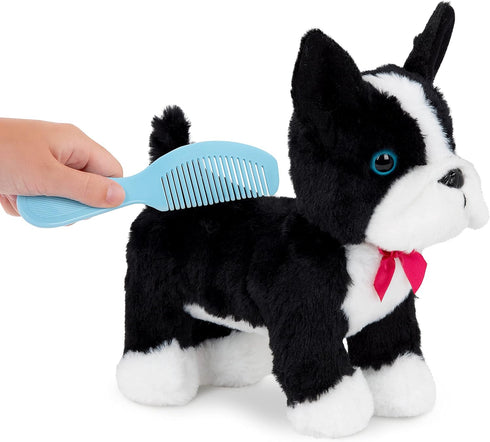 – Toy Dog – Plush Puppy – Dog Carrier – Toy Boston Terrier – 3 Years + – Floral Print Glam Bag & Boston Terrier Pup...