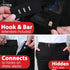 Button Extender for Pants Waist Extenders for Pants for Men and Women (6-Piece Multiple Styles) Adjustable Jeans Button Extender – Black Metal Hoo...