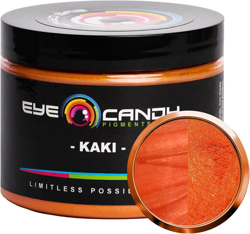 Eye Candy Pigments Premium Orange Mica Powder - Kaki (50gr) - for Epoxy, Resin, Soap, Paint, Woodworking, Acrylic Pouring, Bath Bombs, Fishing Lur...
