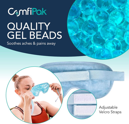Wrist and Ankle Gel Pack – Reusable Heat and Ice Packs for Injuries and Pain Relief - Gel Bead Hot and Cold Compression Pad – Freezer and Microwav...