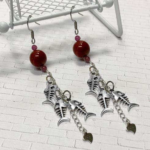 Heather's cf Silver Fish Bone Charms. 140 pcs Antique Silver Non-Tarnish,Lead-Free, Cadmium-Free, Nickel-Free Beads for DIY Jewelry Making,Bracele...