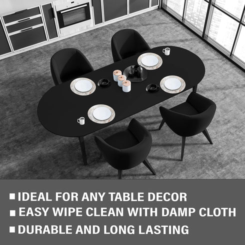 Dainty Home Foiled Granite Thick Cork Heat Resistant Dining Table Placemats Set of 2, 15" Round, Marbled Rose Gold - 2MC15RGO...