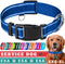 TECEUM Reflective Pet Collar – Navy blue – L – Basic Nylon Dog Collar – Quick Release Buckle – Fits Small, Medium and Large Dogs, Puppies, Cats – ...