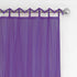 Elrene Home Fashions Greta Crushed Sheer Tie Tab Top Teen Kids Single Window Panel Curtain Drape, Purple, 50" x 95"...
