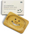 mimosu Bamboo Soap Dish with Drain - Wooden Holder for Shampoo Bars, Eco-Friendly Bathroom Tray, Zero Waste...