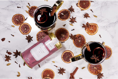Twine Mulled Wine Glass for Hot Toddies and Cocktails, Clear Glass Mug with Gold Plated Stainless Steel Handle, 12 Oz Set of 1...