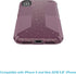 Speck Products Compatible Phone Case for Apple iPhone XS/iPhone X, PRESIDIO GRIP + GLITTER Case, Starlit Purple with Gold Glitter/Cattleya Pink...
