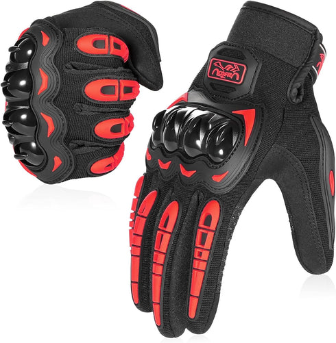 COFIT Motorcycle Gloves Breathable, Touchscreen Motorbike Gloves Anti-Slip with Good Grip Hard Knuckles Protection for Men Women Motocross, BMX AT...