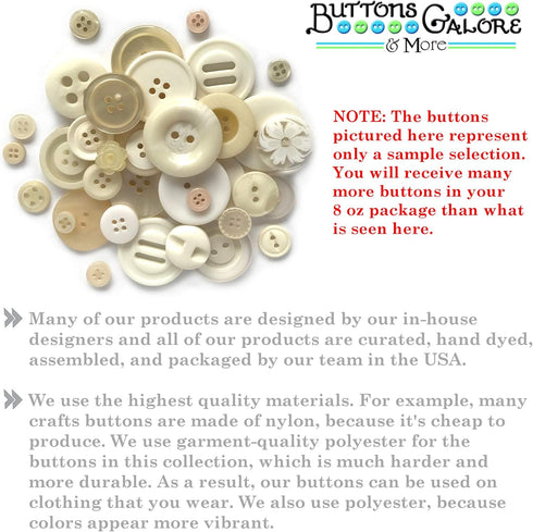 Buttons Galore and More Basics & Bonanza Collection – Extensive Selection of Novelty Round Buttons for DIY Crafts, Scrapbooking, Sewing, Cardmakin...