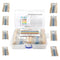 3120pcs 156 Values Metal Film Resistor Kit Minidodoca 1 Ohm-10M Ohm 1/4W 0.25 watt ±1% Tolerance Fixed Resistors Assortment Kit RoHS Compliant 100...