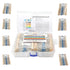 3120pcs 156 Values Metal Film Resistor Kit Minidodoca 1 Ohm-10M Ohm 1/4W 0.25 watt ±1% Tolerance Fixed Resistors Assortment Kit RoHS Compliant 100...