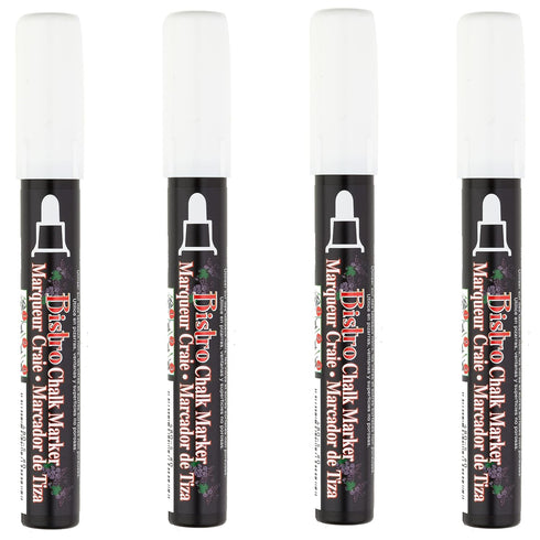 UCHIDA 4 White Broad Tip Bistro Chalk Marker...