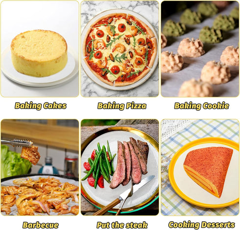 8 Inch/6 Inch Parchment Paper Sheets, 100 Sheets Disposable Round Baking Paper Precut Parchment Sheets Non Stick Cake Pan Liners for Pizza Maker P...