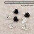 100 PCS Heart Clear Push Pins for Cork Board, Transparent and Black Cute Heart Shaped Thumb Tacks Plastic Decorative Push Pins for Posters, Wall, ...