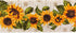 DII Table Top Décor Collection Spring & Summer Table Runner, 14x108, Rustic Sunflowers Print...