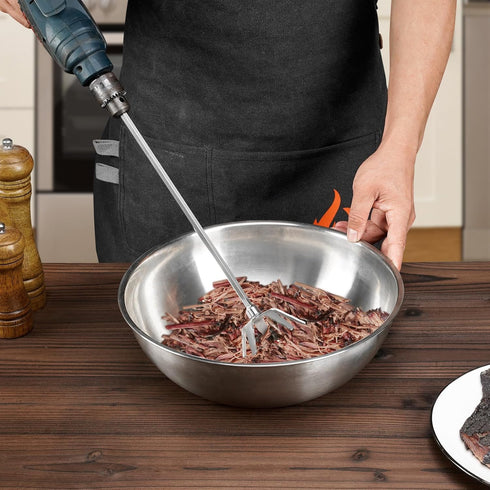 onlyfire 4 Inch Stainless Steel Pork Puller Used with Standard Hand Drill...