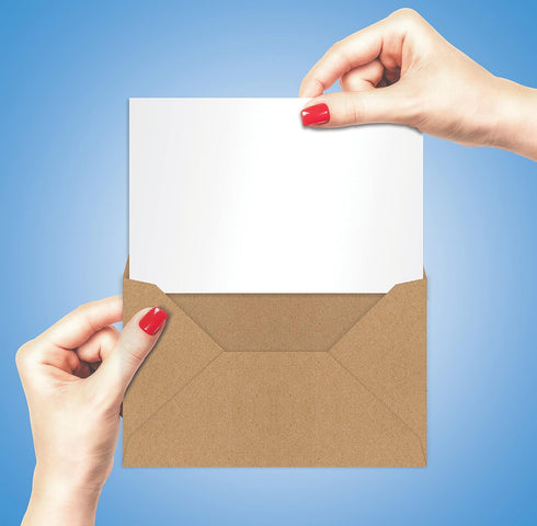 Better Office Products Kraft Mini Envelopes, 100-Pack, Strong 35 lb. Paper, Pointed Flap, Use with Gift Cards, Cash, RSVP Cards, Business Cards, F...