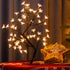 PEIDUO 17.5 Inch Lighted Cherry Blossom Tree, 48 Warm White Lights Plug in Adapter, Light up Bonsai Tree for Christmas Indoor Home Bedroom Living ...