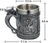 Medieval Roaring Dragon Mug - Dungeons and Dragons Beer Stein Tankard Drink Cup - 15.8oz Stainless Coffee Mug for GOT Dragon Lovers Collector Idea...
