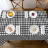 Childom 3 Pack Black and White Checkered Tablecloths 54"x108" Disposable Plastic Table Cloths Buffalo Plaid Tablecloths for Home,Halloween,Picnic ...