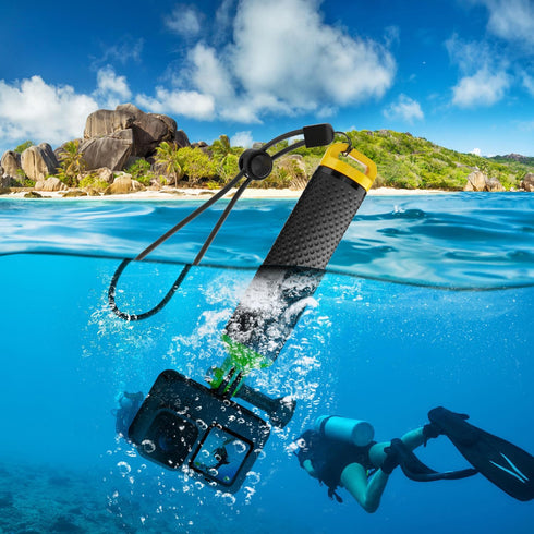 Floating Handle Grip Floaty Stick Waterproof Handler Accessory Compatible with GoPro Hero 13, 12, 11, 10, 9, 8, 7, 6, 5, 4, Session, 3+, 3, Hero(2...