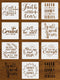 10PCS Faith Stencils Sets, Inspirational Stencils for Painting On Walls, Canvas and Wood, 8" x 8" Reusable Religious Stencils...