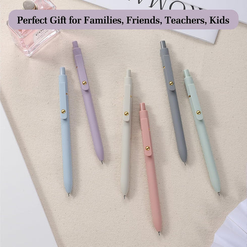 FIOVER Gel Pens, 6pcs 0.5mm Fine Point Black Ink Pens, Smooth Writing Pens for Journaling, Nurse Aesthetic Cute Pens, School Office Home Supplies,...