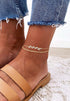 Foxgirl Gold Ankle Bracelets for Women,14k Gold Plated/Silver Anklets for Women Waterproof Layered CZ Leaf Beaded Cuban Chain Anklets Set Summer B...