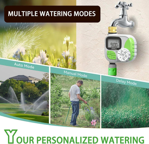 Sprinkler Timer Water Timer for Garden Hose,Smart hose Timer Programmable Auto Irrigation System for Yard & Greenhouse, Waterproof Digital Sprinkl...