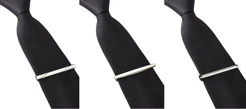 Jstyle 3 Pcs Tie Clips for Men Tie Bar Clip Set for Regular Ties Necktie Wedding Business...