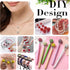 150PCS 10MM Rhinestone Beads for Jewelry Making, Mixed 15 Colors Round Polymer Clay Crystal Beads for Crafts Bracelet Necklace Earring Beaded Pen,...