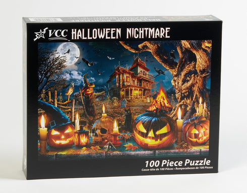Vermont Christmas Company – Halloween Nightmare 100 Piece Jigsaw Puzzle - Large Interlocking Pieces Perfect for Kids & Adults Alike - 19" x 13"...
