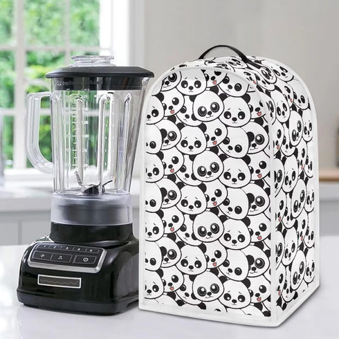 chaqlin Blender Covers, Small Appliance Covers, Kitchen Decorative, Machine Washable Food Processor Dust Cover, Cute Panda Print...