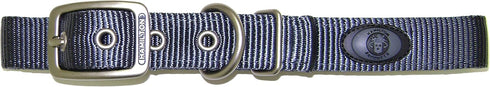 Hamilton Double Thick Nylon Deluxe Dog Collar with Brushed Hardware Finish, 1-Inch by 20-Inch, Graphite...